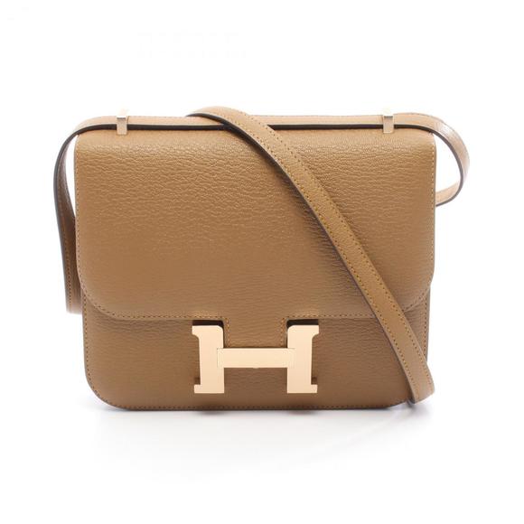 Hermes Hermès Constance 3 Mini Miroir Verso Shoulder Bag, Leather Chevre Chev... - Picture 1 of 5